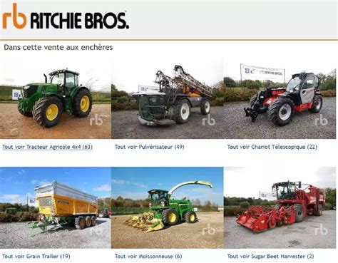 vente aux enchères ritchie bros.